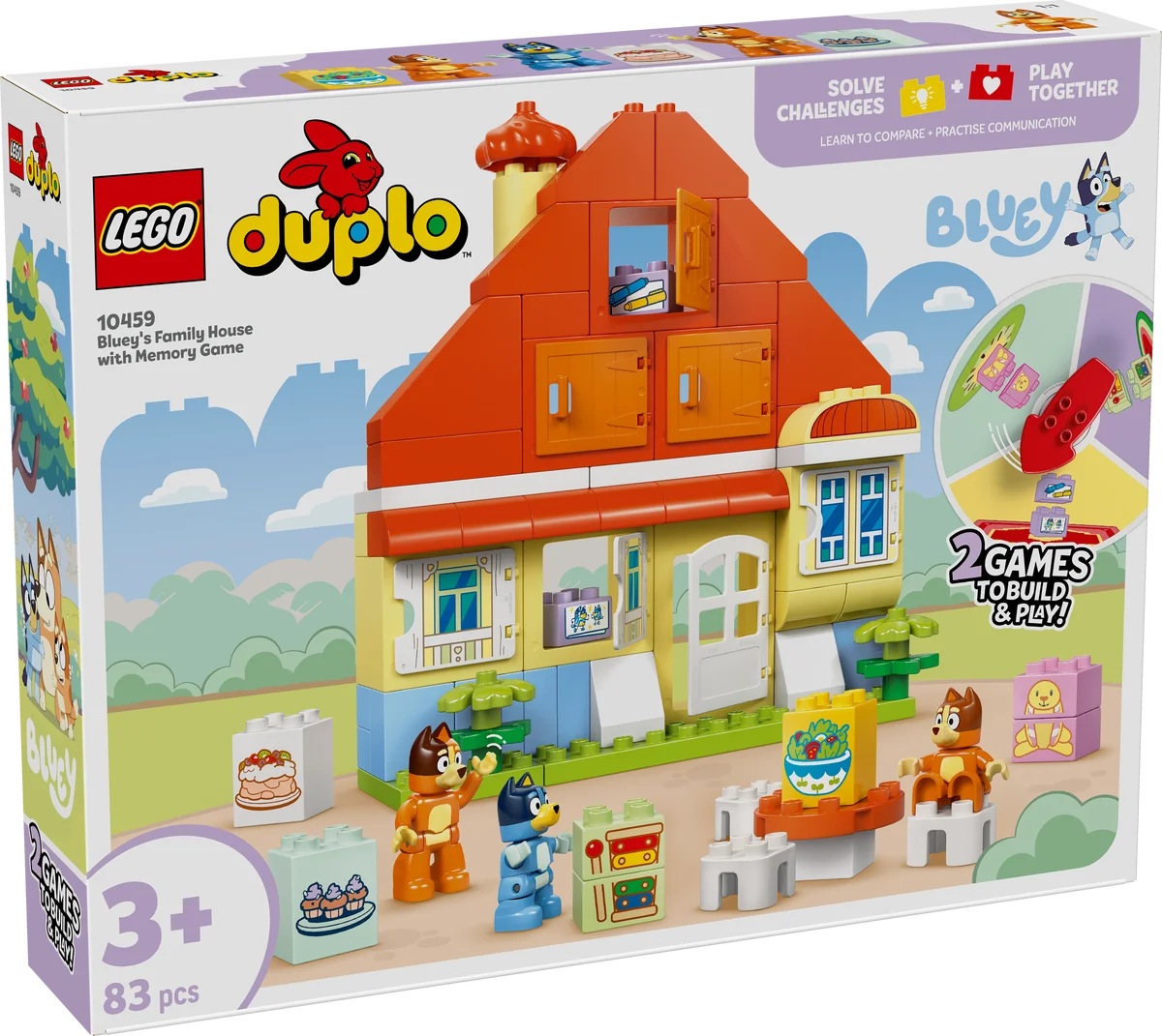 Casa Familiar de Bluey con Juego de Memoria