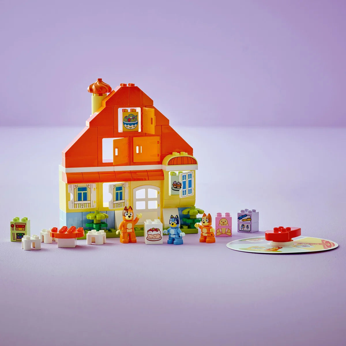Casa Familiar de Bluey con Juego de Memoria