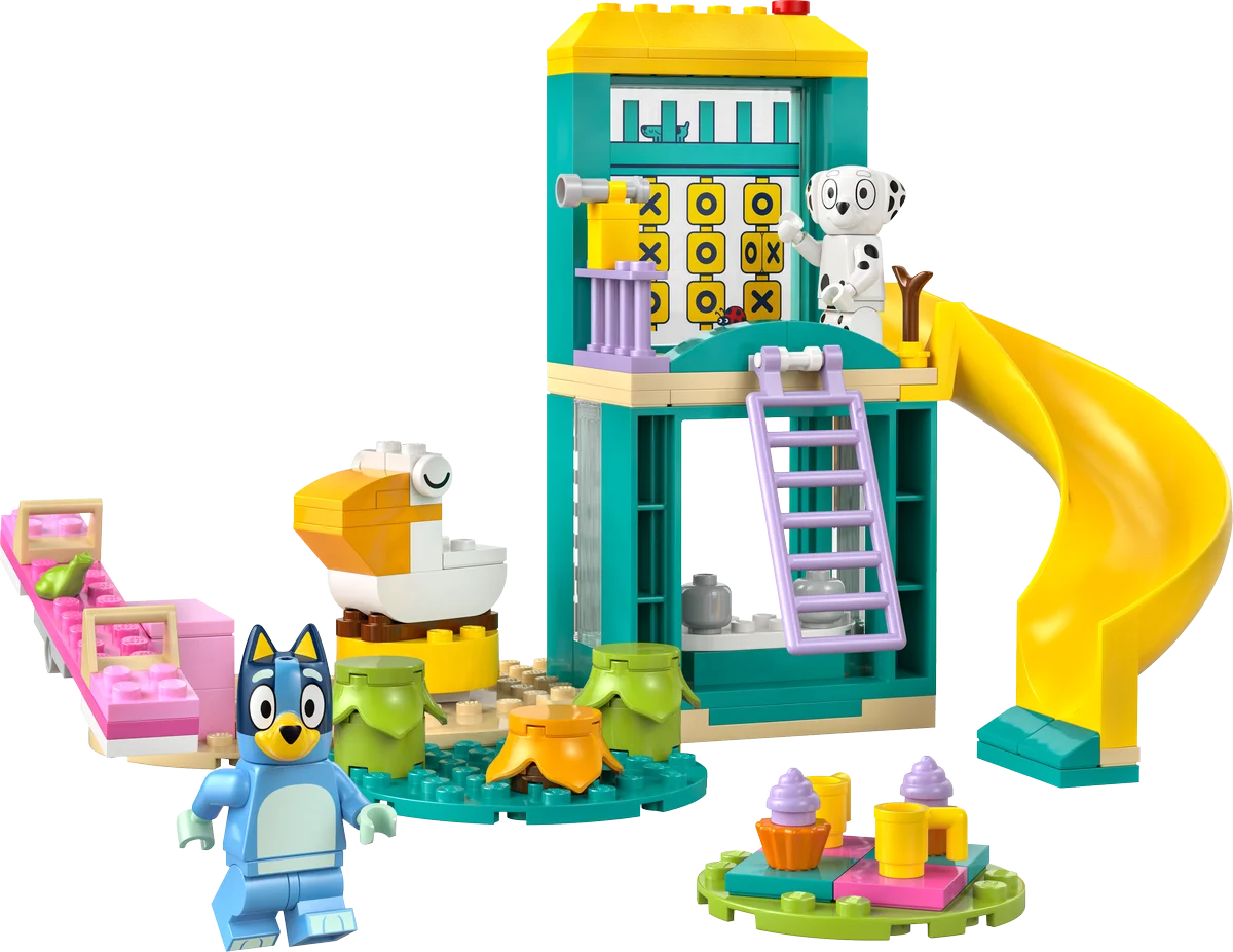Diversión en el Parque de Juegos con Bluey y Chloe