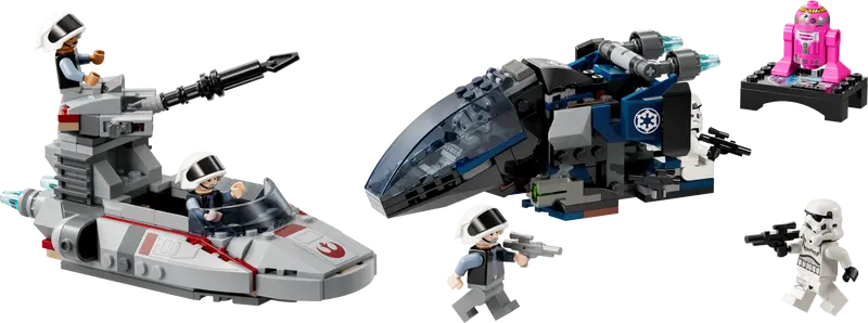 Nave de Descenso Imperial vs. Speeder de Exploración Rebelde