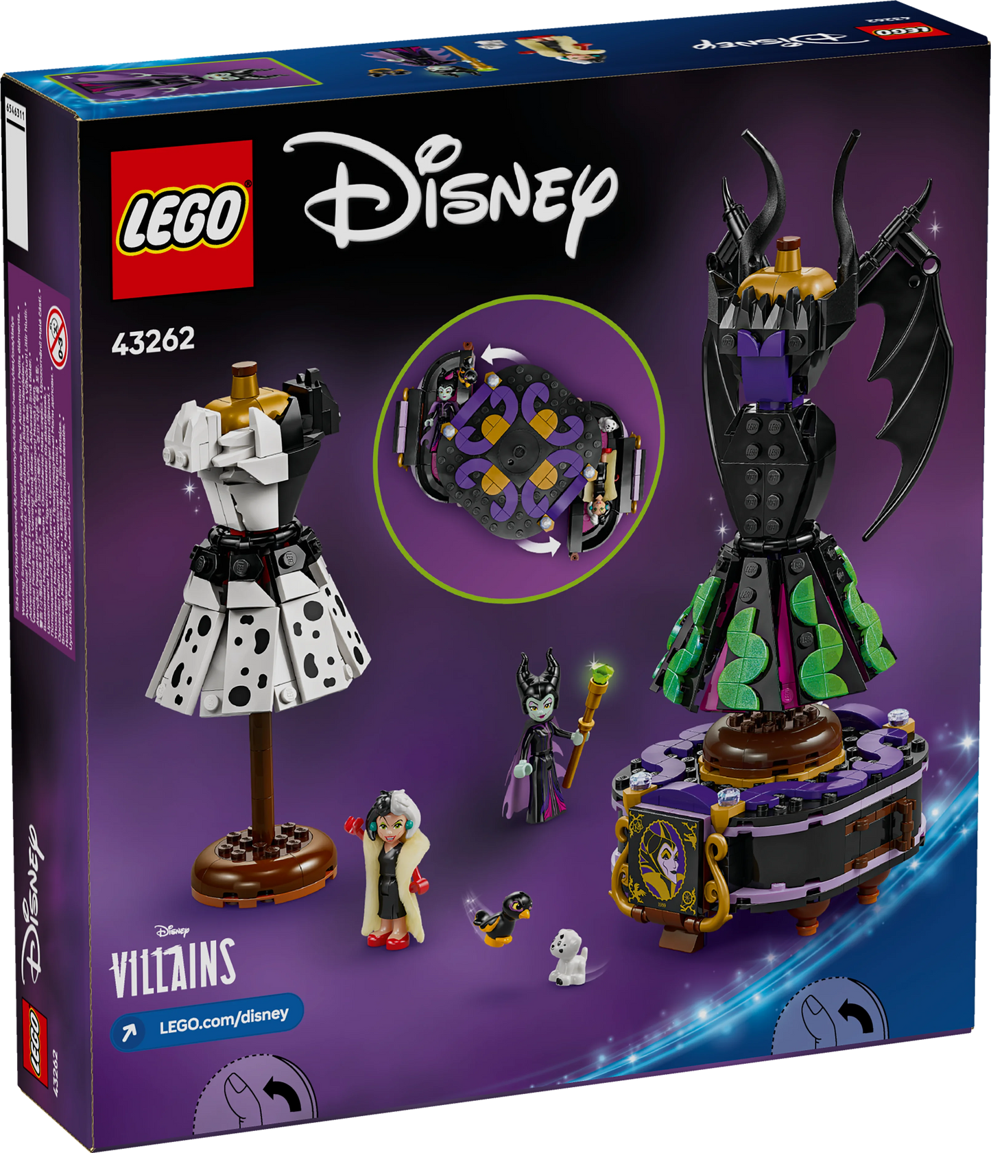 Trajes de Maléfica y Cruella De Vil