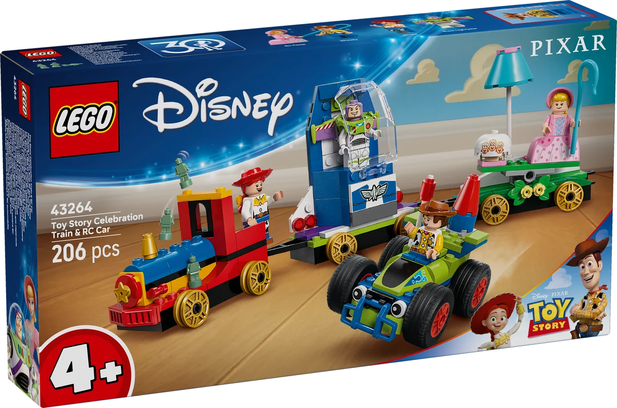 Tren de Celebración de Toy Story y Coche RC