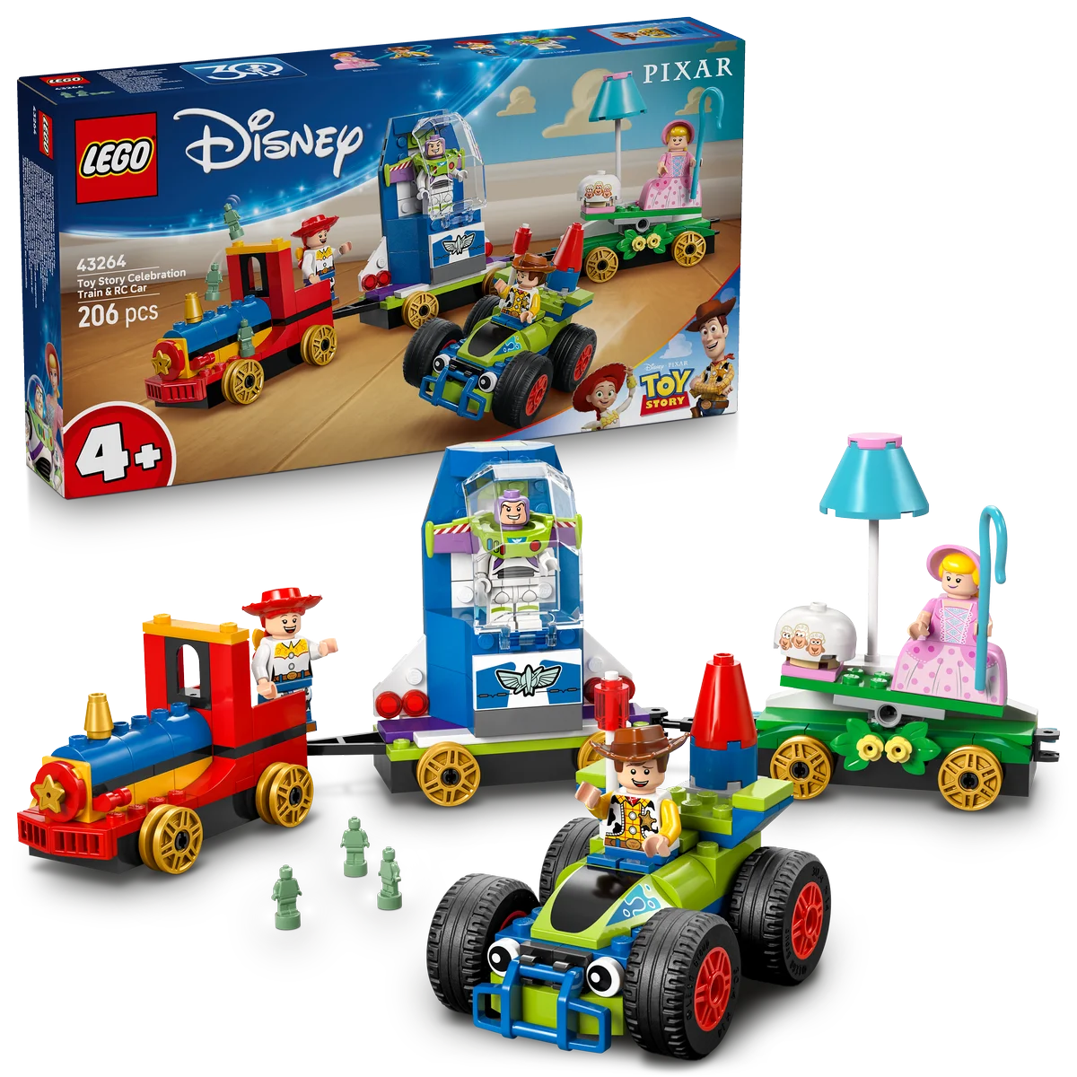 Tren de Celebración de Toy Story y Coche RC