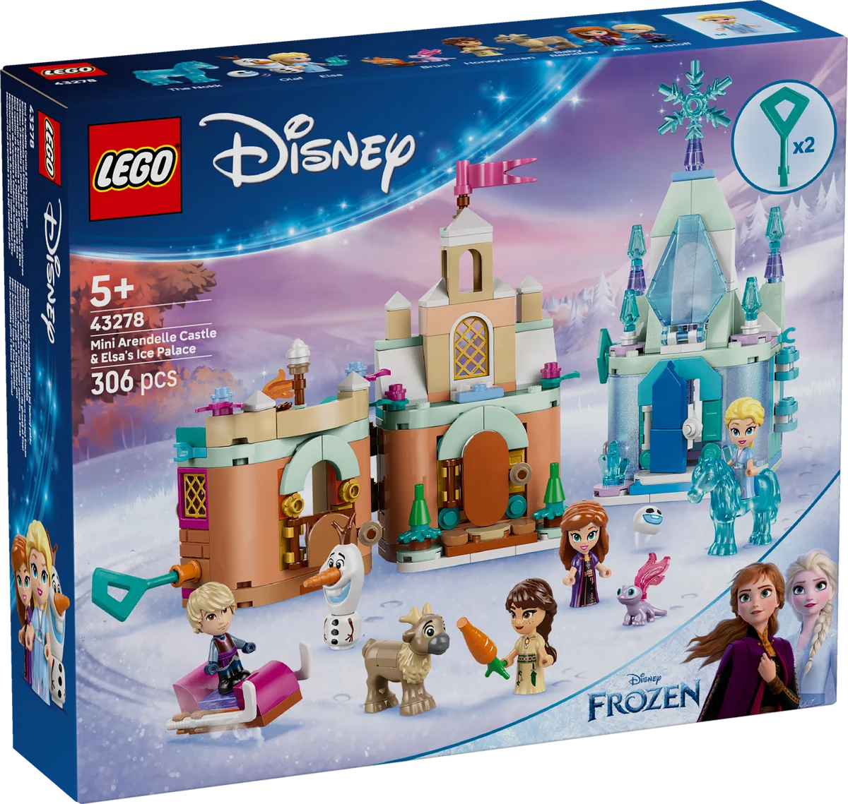 Mini Castillo de Arendelle y Palacio de Hielo de Elsa