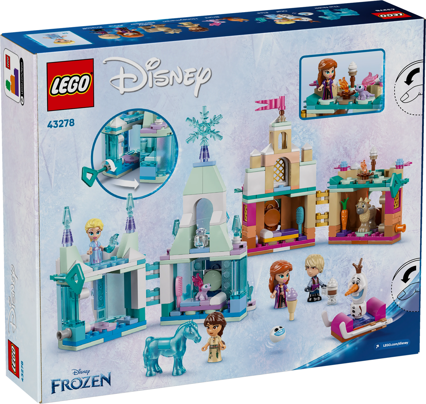 Mini Castillo de Arendelle y Palacio de Hielo de Elsa