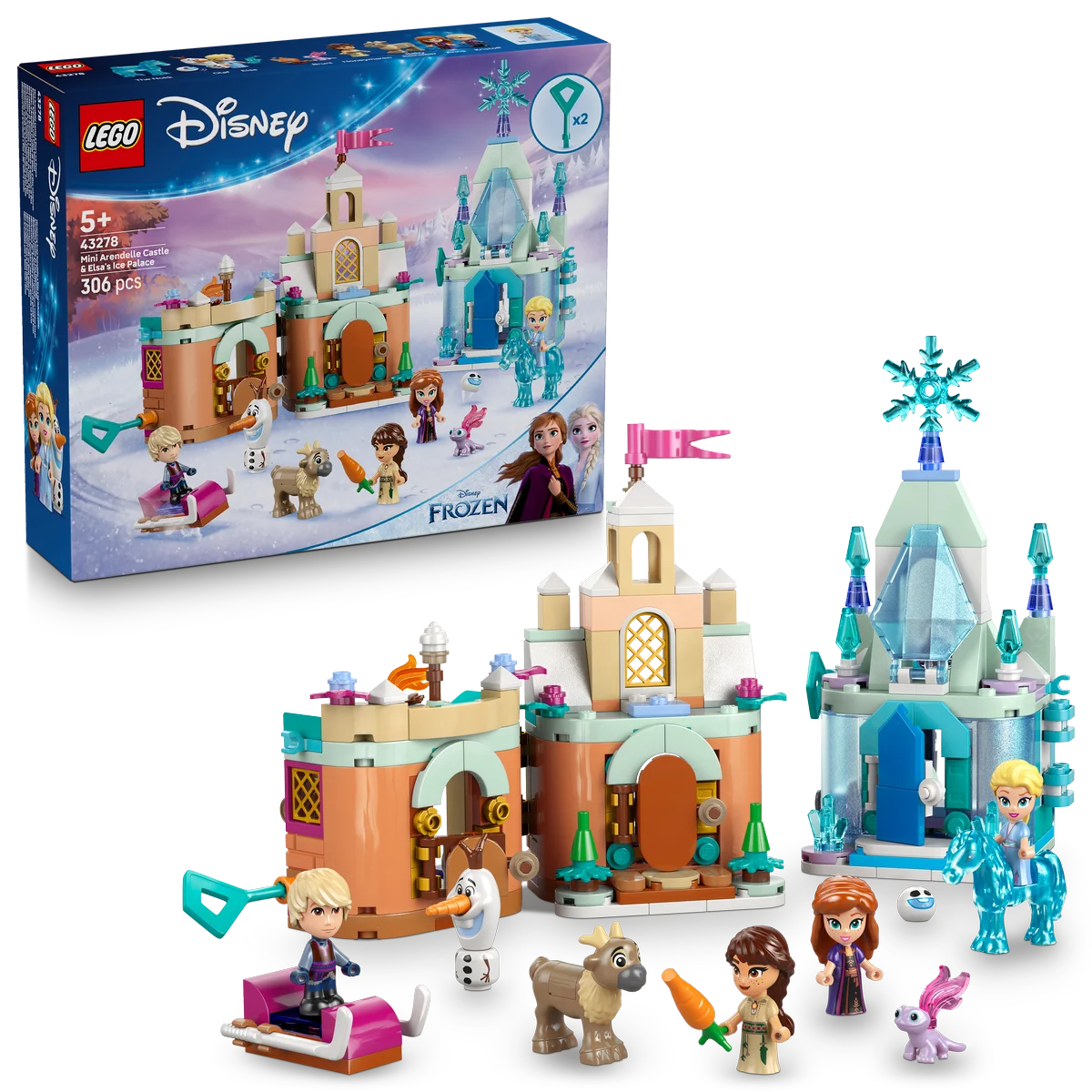 Mini Castillo de Arendelle y Palacio de Hielo de Elsa