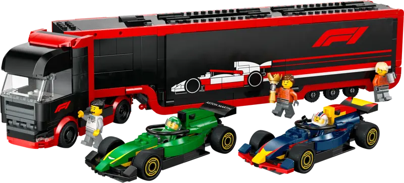 Camión de F1® con Coches de F1® RB20 y AMR24