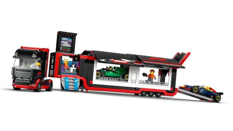 Camión de F1® con Coches de F1® RB20 y AMR24