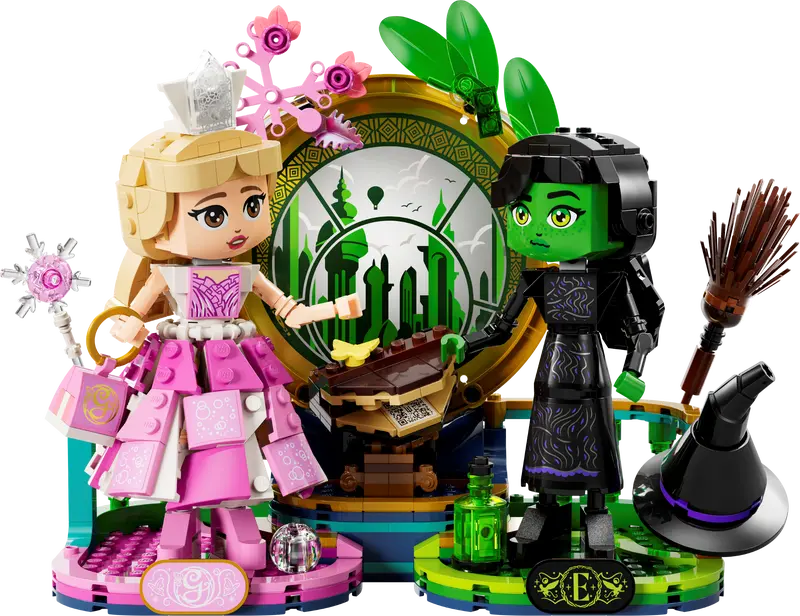 Figuras de Elphaba y Glinda