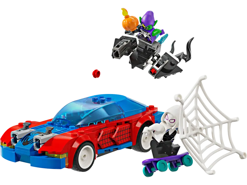 Coche de Carreras de Spider-Man y Duende Verde Venomizado