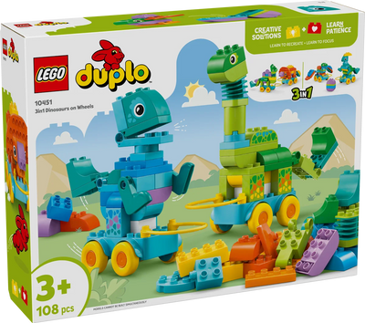 Dinosaurios sobre Ruedas 3en1