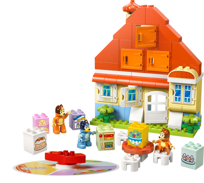 Casa Familiar de Bluey con Juego de Memoria
