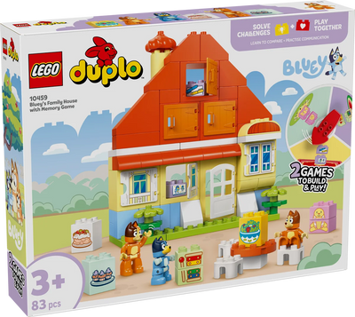 Casa Familiar de Bluey con Juego de Memoria