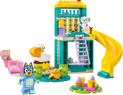 Diversión en el Parque de Juegos con Bluey y Chloe