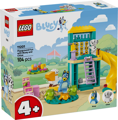 Diversión en el Parque de Juegos con Bluey y Chloe