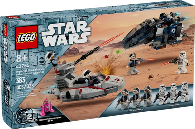 Nave de Descenso Imperial vs. Speeder de Exploración Rebelde