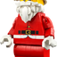 Minifigura Gigante de Papá Noel