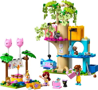 Fiesta de Cumpleaños y Casa del Árbol Felina
