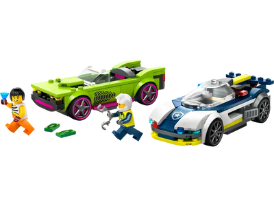 Coche de Policía y Potente Deportivo