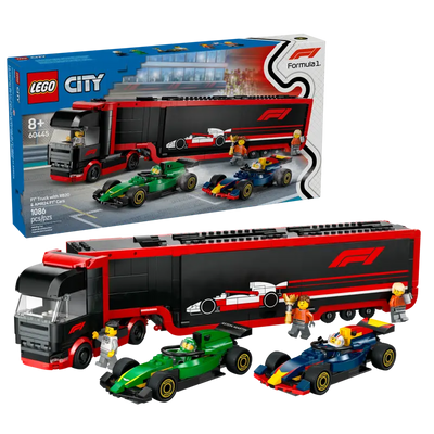 Camión de F1® con Coches de F1® RB20 y AMR24