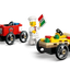 Pack de Coches de Carreras: Pizza vs. Camión de Bomberos