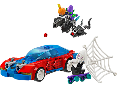 Coche de Carreras de Spider-Man y Duende Verde Venomizado