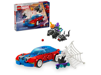 Coche de Carreras de Spider-Man y Duende Verde Venomizado