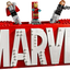 Logotipo MARVEL y Minifiguras