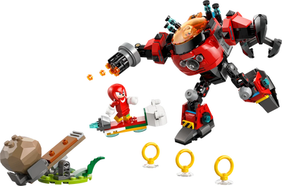 Knuckles vs. Meca Egg Crusher del Dr. Eggman