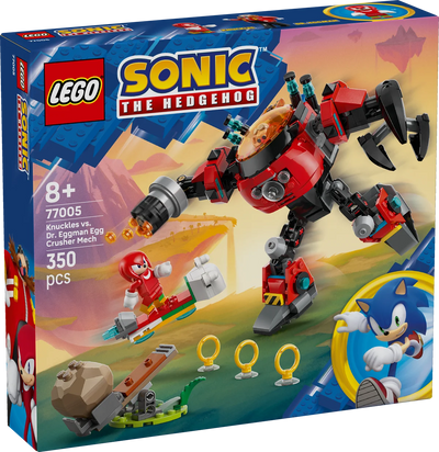 Knuckles vs. Meca Egg Crusher del Dr. Eggman